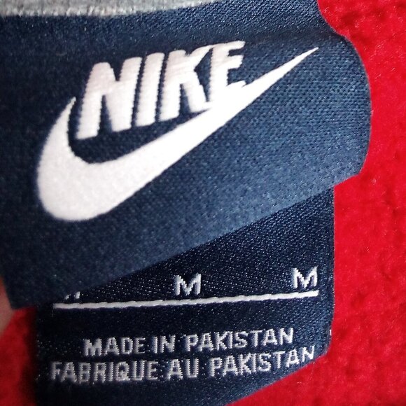 Vintage Y2K Nike Small Swoosh Crewneck Sweatshirt Red - Picture 3 of 6